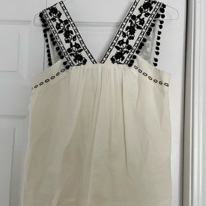 J.Crew Embroidered Tank Top
